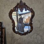 Cermin Hias Rias Dinding Ukiran Minimalis Custom Full Kayu Jati