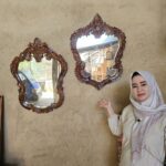 Cermin Hias Rias Dinding Ukiran Minimalis Custom Full Kayu Jati