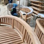 Banana Round Back Bench