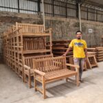 Minimalist Teak Garden Bench